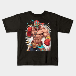 Mexican Wrestler Kids T-Shirt